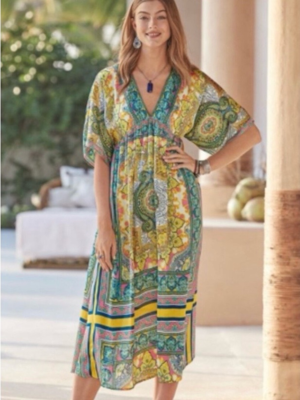 Sundance Multi-Color Paisley Maxi Dress